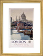'London', GWR poster, 1923-1947. art print small gold Art Print - Science Museum Shop