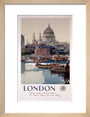 'London', GWR poster, 1923-1947. art print small natural Art Print - Science Museum Shop