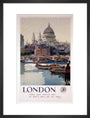 'London', GWR poster, 1923-1947. art print medium black Art Print - Science Museum Shop