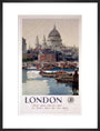 'London', GWR poster, 1923-1947. art print large black Art Print - Science Museum Shop