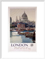 'London', GWR poster, 1923-1947. art print large white Art Print - Science Museum Shop