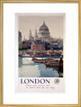 'London', GWR poster, 1923-1947. art print large gold Art Print - Science Museum Shop