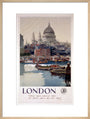 'London', GWR poster, 1923-1947. art print large natural Art Print - Science Museum Shop