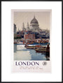 'London', GWR poster, 1923-1947. art print extra large black Art Print - Science Museum Shop