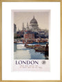 'London', GWR poster, 1923-1947. art print extra large gold Art Print - Science Museum Shop