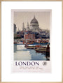 'London', GWR poster, 1923-1947. art print extra large natural Art Print - Science Museum Shop