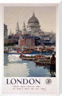 'London', GWR poster, 1923-1947. stretched canvas large none Art Print - Science Museum Shop