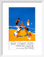 'East Coast Joys - No 3', LNER poster, 1932. art print small white Art Print - Science Museum Shop
