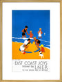 'East Coast Joys - No 3', LNER poster, 1932. art print large gold Art Print - Science Museum Shop
