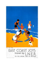 'East Coast Joys - No 3', LNER poster, 1932. unstretched canvas medium none Art Print - Science Museum Shop