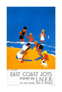'East Coast Joys - No 3', LNER poster, 1932. unstretched canvas large none Art Print - Science Museum Shop