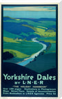 'Yorkshire Dales', LNER poster, 1923-1947. stretched canvas extra large none Art Print - Science Museum Shop