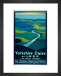 'Yorkshire Dales', LNER poster, 1923-1947. art print extra small black Art Print - Science Museum Shop