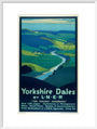 'Yorkshire Dales', LNER poster, 1923-1947. art print large white Art Print - Science Museum Shop
