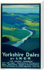 'Yorkshire Dales', LNER poster, 1923-1947. stretched canvas large none Art Print - Science Museum Shop