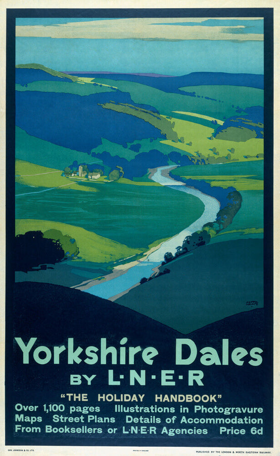 'Yorkshire Dales', LNER poster, 1923-1947. Art Print - Science Museum Shop
