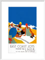 'East Coast Joys No 2 - Sun-bathing', LNER poster, 1931. art print large white Art Print - Science Museum Shop