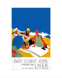 'East Coast Joys No 2 - Sun-bathing', LNER poster, 1931. art print extra small none Art Print - Science Museum Shop