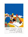'East Coast Joys No 2 - Sun-bathing', LNER poster, 1931. art print extra large none Art Print - Science Museum Shop