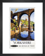 'Knaresborough, Yorkshire', BR poster, 1954. art print extra small black Art Print - Science Museum Shop