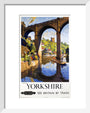 'Knaresborough, Yorkshire', BR poster, 1954. art print extra small white Art Print - Science Museum Shop