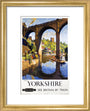 'Knaresborough, Yorkshire', BR poster, 1954. art print extra small gold Art Print - Science Museum Shop