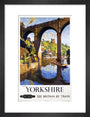 'Knaresborough, Yorkshire', BR poster, 1954. art print small black Art Print - Science Museum Shop