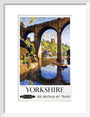 'Knaresborough, Yorkshire', BR poster, 1954. art print small white Art Print - Science Museum Shop