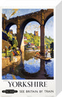 'Knaresborough, Yorkshire', BR poster, 1954. stretched canvas small none Art Print - Science Museum Shop