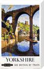 'Knaresborough, Yorkshire', BR poster, 1954. stretched canvas medium none Art Print - Science Museum Shop