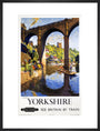 'Knaresborough, Yorkshire', BR poster, 1954. art print large black Art Print - Science Museum Shop