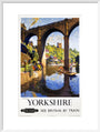 'Knaresborough, Yorkshire', BR poster, 1954. art print large white Art Print - Science Museum Shop
