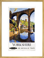 'Knaresborough, Yorkshire', BR poster, 1954. art print large gold Art Print - Science Museum Shop