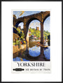 'Knaresborough, Yorkshire', BR poster, 1954. art print extra large black Art Print - Science Museum Shop