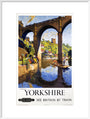 'Knaresborough, Yorkshire', BR poster, 1954. art print extra large white Art Print - Science Museum Shop