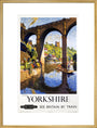 'Knaresborough, Yorkshire', BR poster, 1954. art print extra large gold Art Print - Science Museum Shop