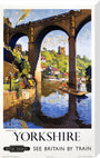 'Knaresborough, Yorkshire', BR poster, 1954. stretched canvas large none Art Print - Science Museum Shop