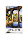 'Knaresborough, Yorkshire', BR poster, 1954. unstretched canvas small none Art Print - Science Museum Shop