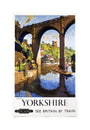 'Knaresborough, Yorkshire', BR poster, 1954. unstretched canvas medium none Art Print - Science Museum Shop