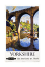 'Knaresborough, Yorkshire', BR poster, 1954. unstretched canvas large none Art Print - Science Museum Shop