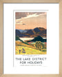 The Lake District for Holidays - Derwentwater art print extra small natural Art Print - Science Museum Shop