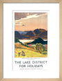 The Lake District for Holidays - Derwentwater art print small natural Art Print - Science Museum Shop