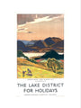The Lake District for Holidays - Derwentwater art print large none Art Print - Science Museum Shop