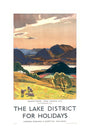 The Lake District for Holidays - Derwentwater unstretched canvas large none Art Print - Science Museum Shop