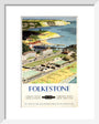 BR(SR) poster. Folkestone by Ronald Lampitt art print extra small white Art Print - Science Museum Shop