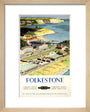 BR(SR) poster. Folkestone by Ronald Lampitt art print extra small natural Art Print - Science Museum Shop