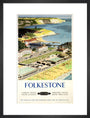 BR(SR) poster. Folkestone by Ronald Lampitt art print medium black Art Print - Science Museum Shop