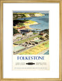 BR(SR) poster. Folkestone by Ronald Lampitt art print medium gold Art Print - Science Museum Shop