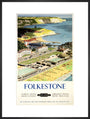 BR(SR) poster. Folkestone by Ronald Lampitt art print extra large black Art Print - Science Museum Shop