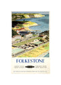 BR(SR) poster. Folkestone by Ronald Lampitt unstretched canvas small none Art Print - Science Museum Shop